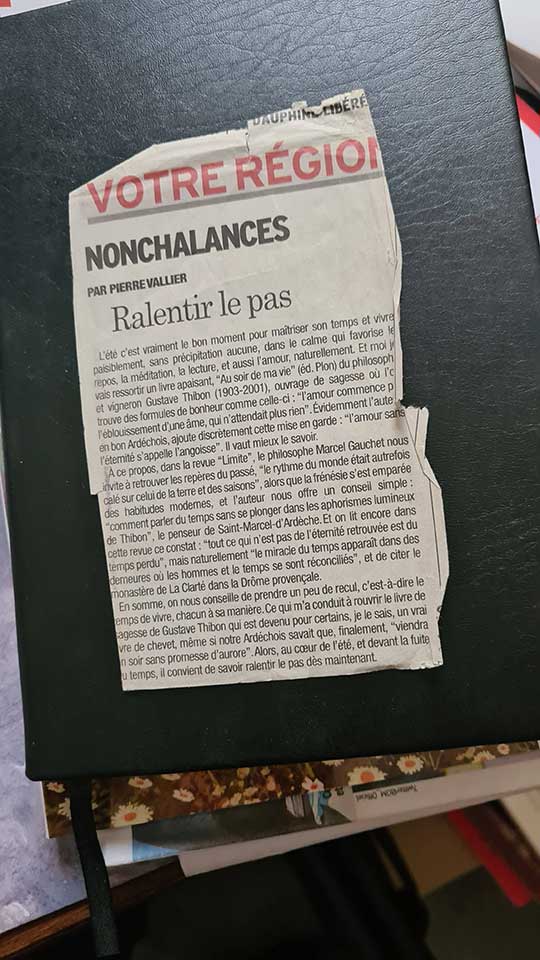 Nonchalances, chronique de Pierre Vallier