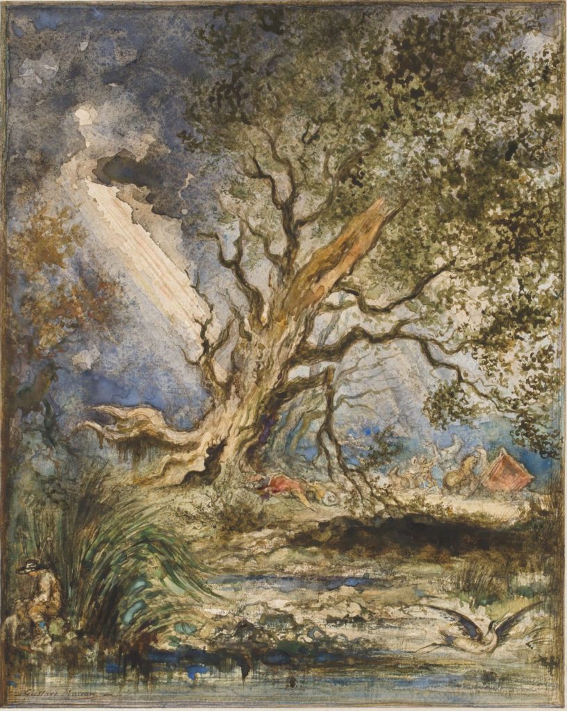 Gustave Moreau. Le chêne et le roseau.